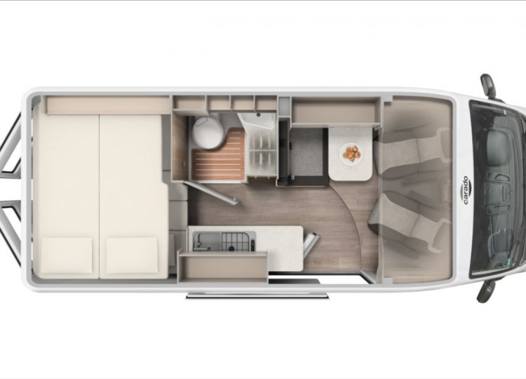 Carado , 2,2 CV601 - MY26 MJT obytný automobil